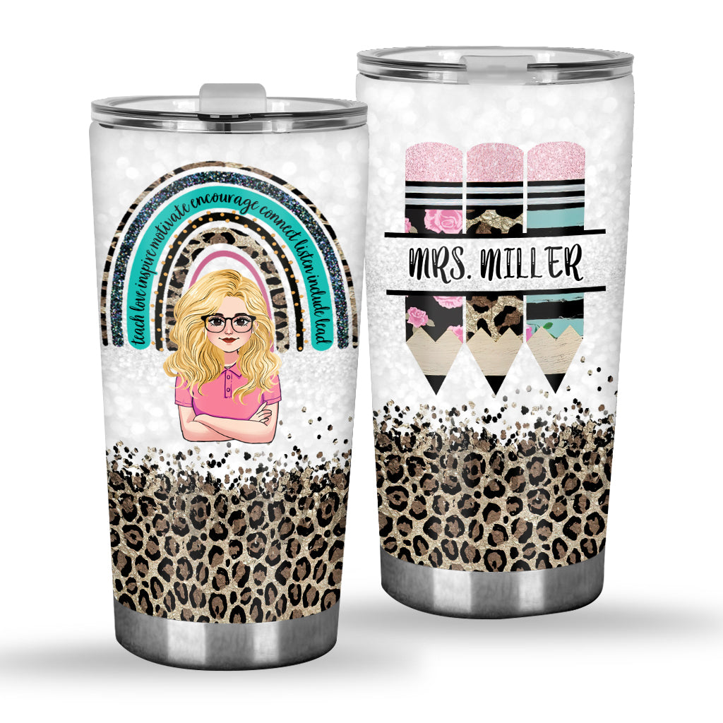 Enseigner, aimer, inspirer - Gobelet personnalisé pour enseignants