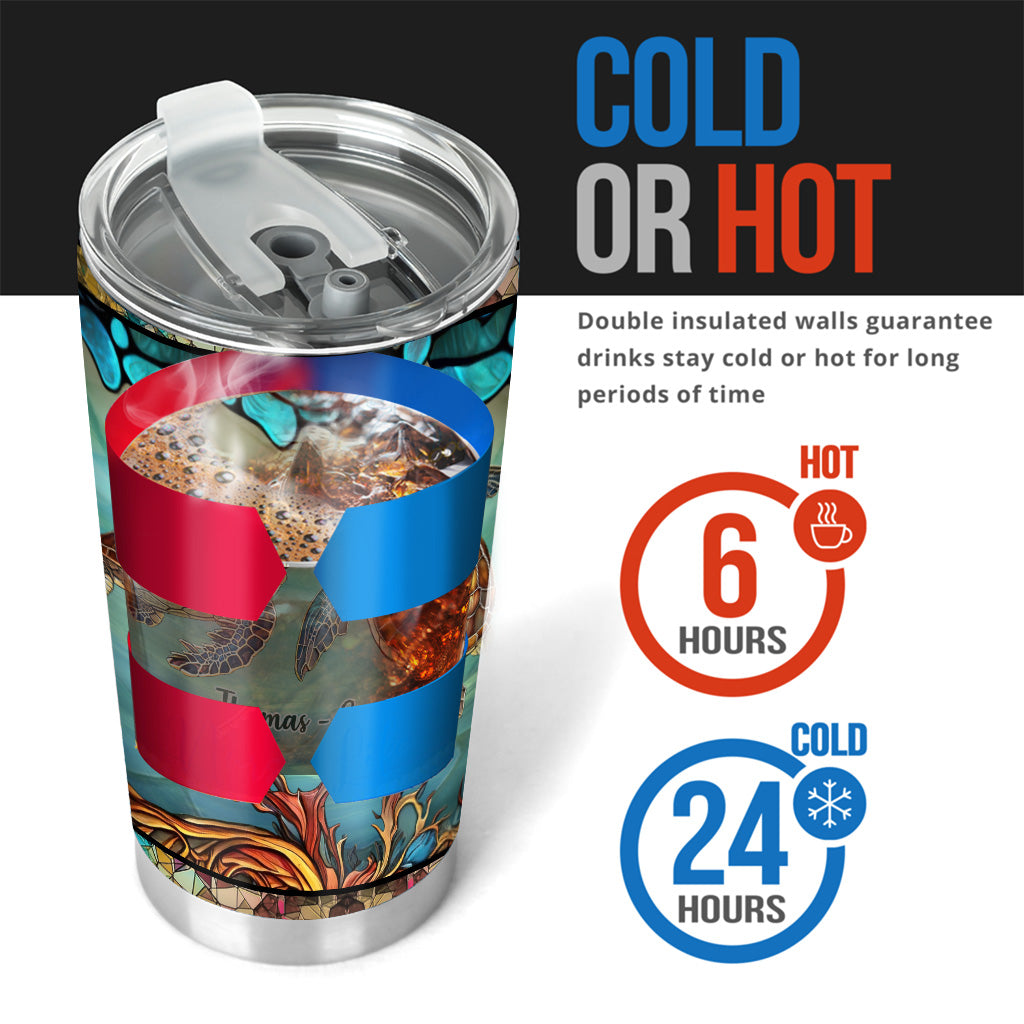 Couple de tortues colorées - Gobelet personnalisé Tortues