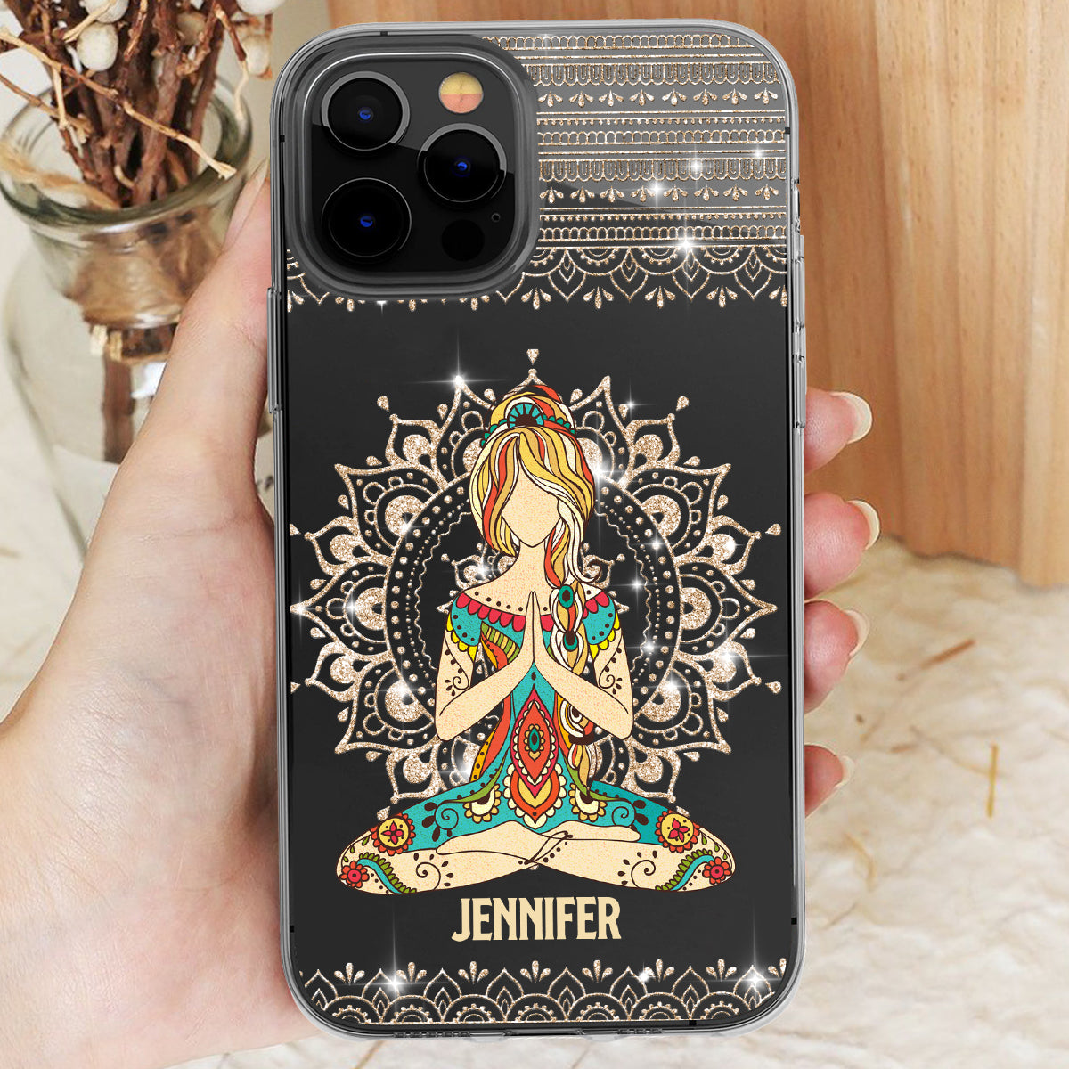 Let That S Go - Personalized Yoga Clear Phone Case