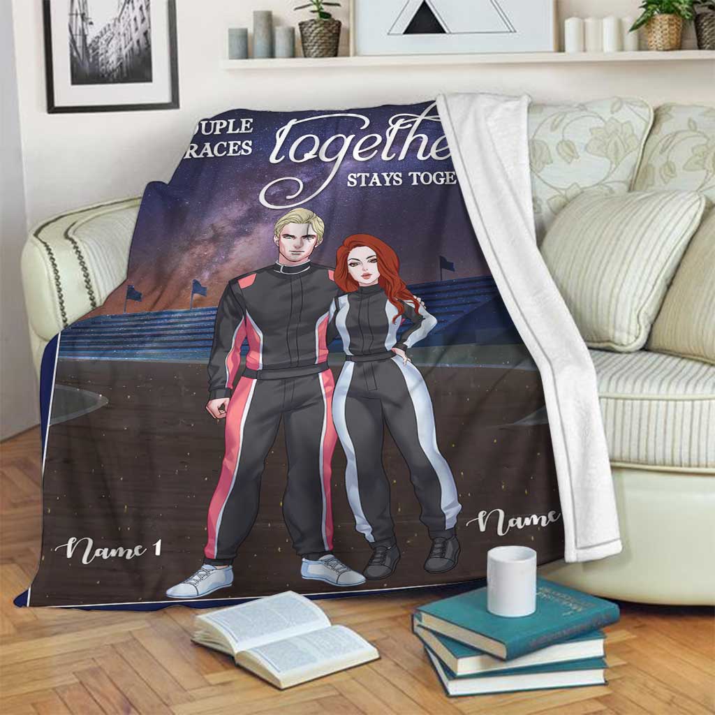 Races Together Stays Together - Personalized Racing Blanket