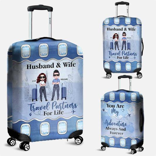 Tu es mon aventure - Housse de bagage personnalisée pour couple