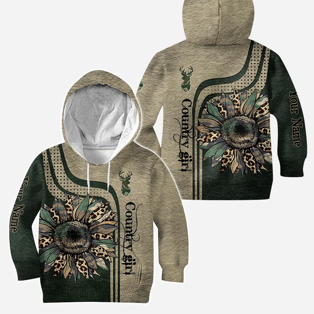 Fille de la campagne - Sweat à capuche et legging de chasse personnalisés