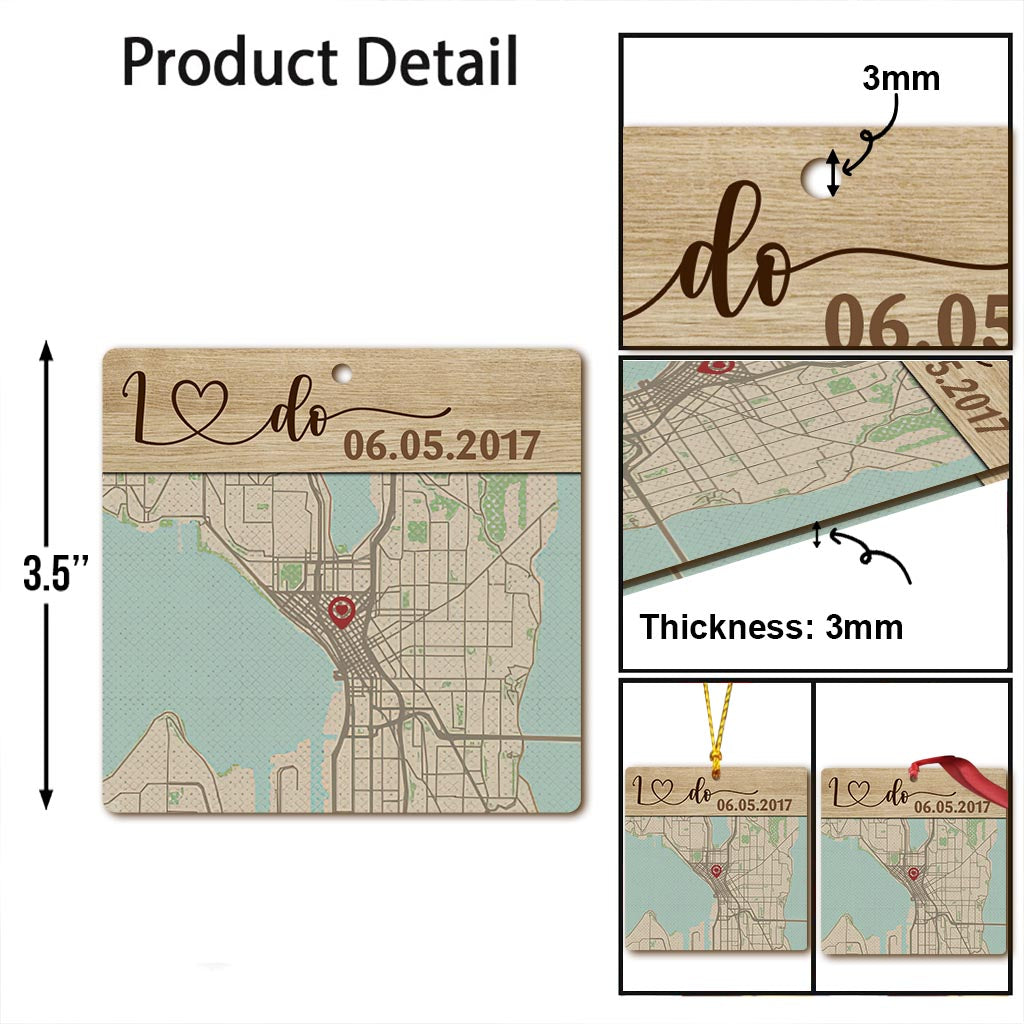 Hello Will You I Do - Personalized Husband And Wife Ornament