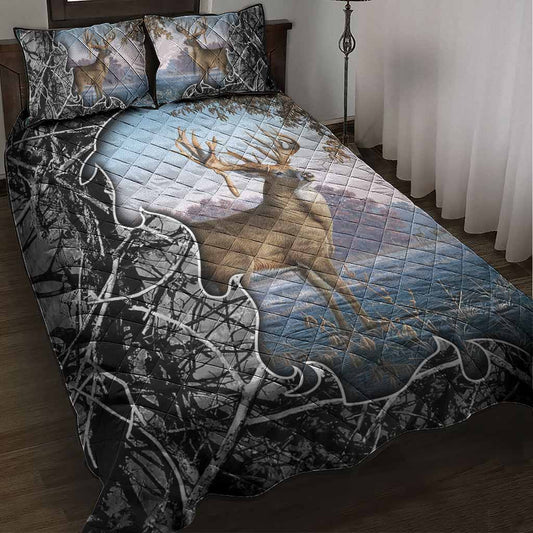 Ensemble de lit courtepointe de chasse Deer Hunter