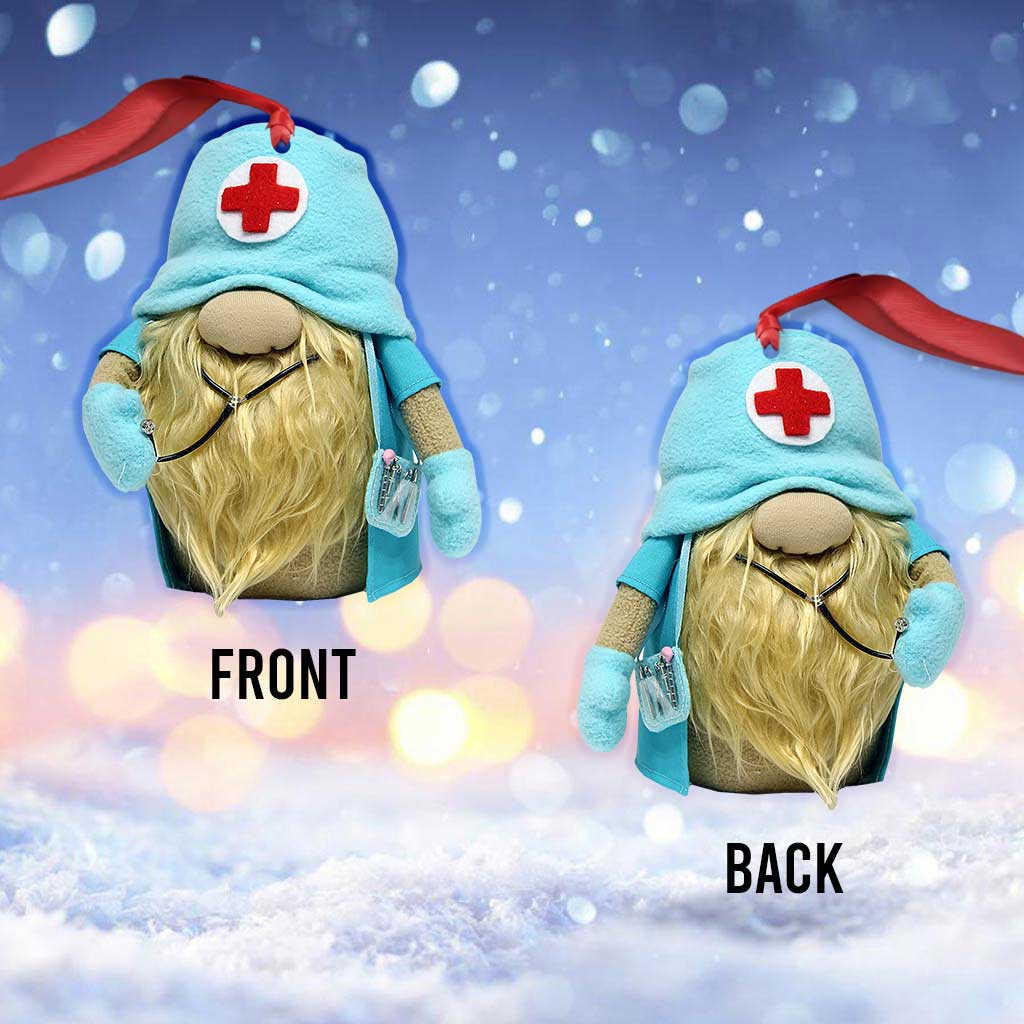 Nounou Infirmière - Ornement de Noël (Imprimé des deux côtés)