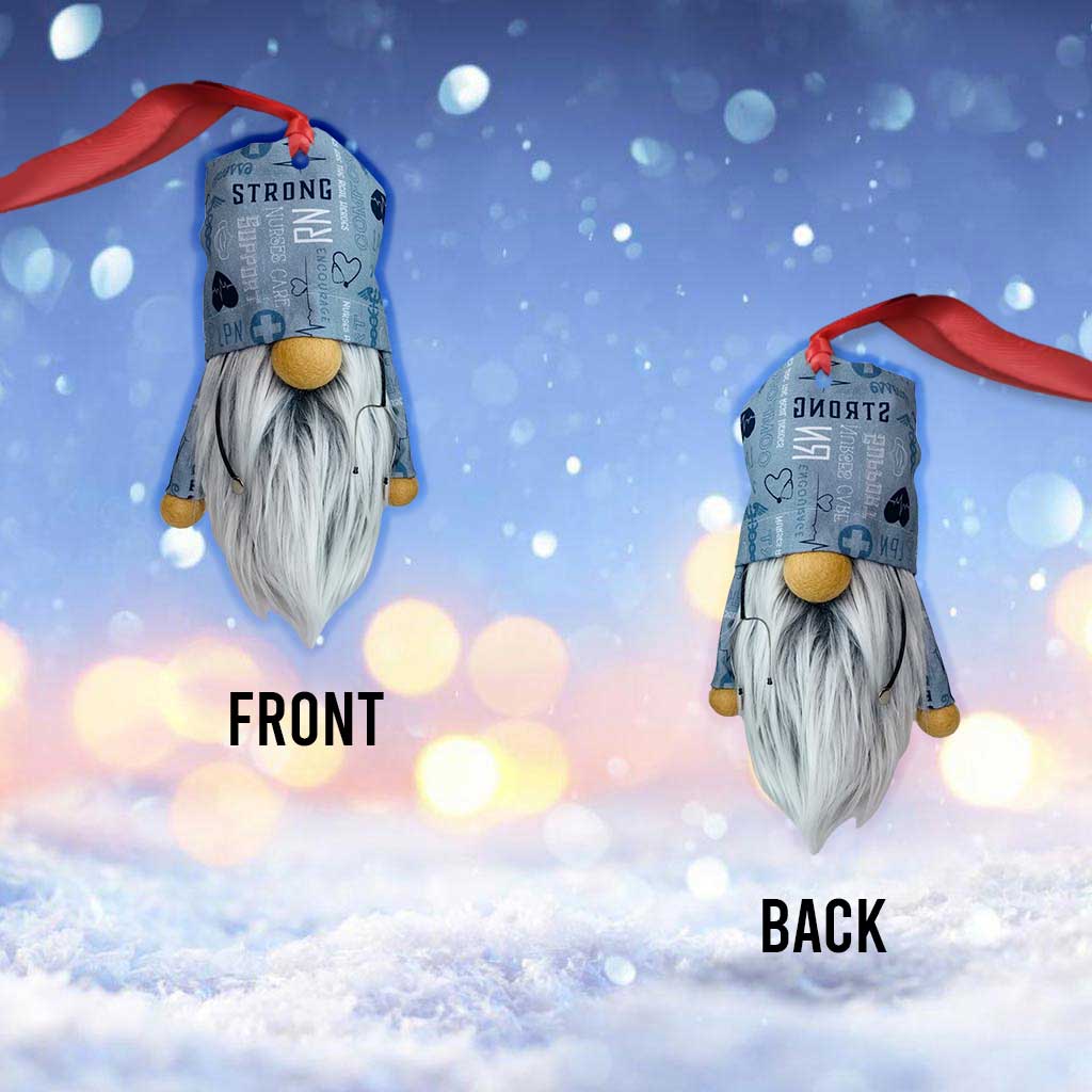 Nounou Infirmière - Ornement de Noël (Imprimé des deux côtés)