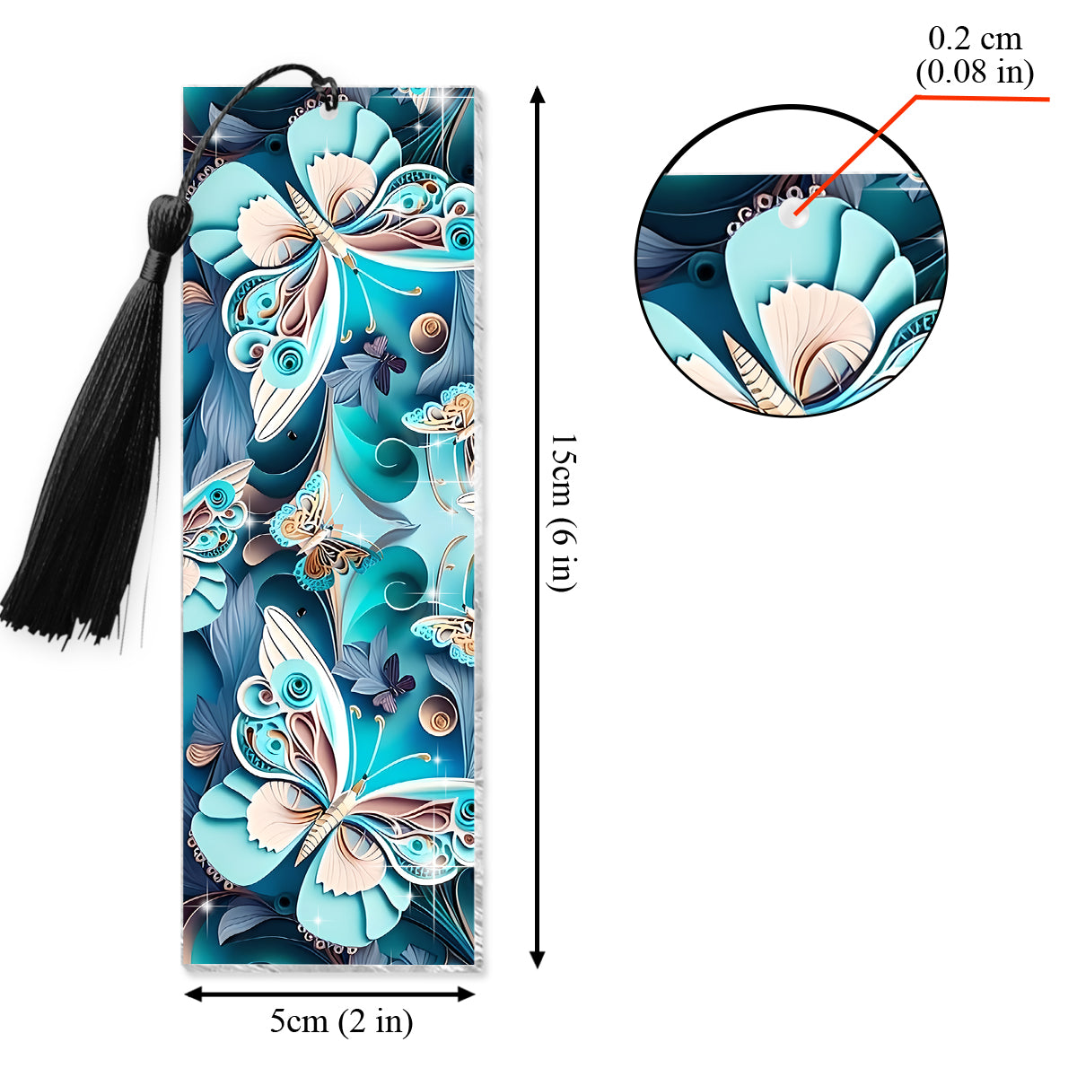 J'adore les papillons - Marque-page papillon