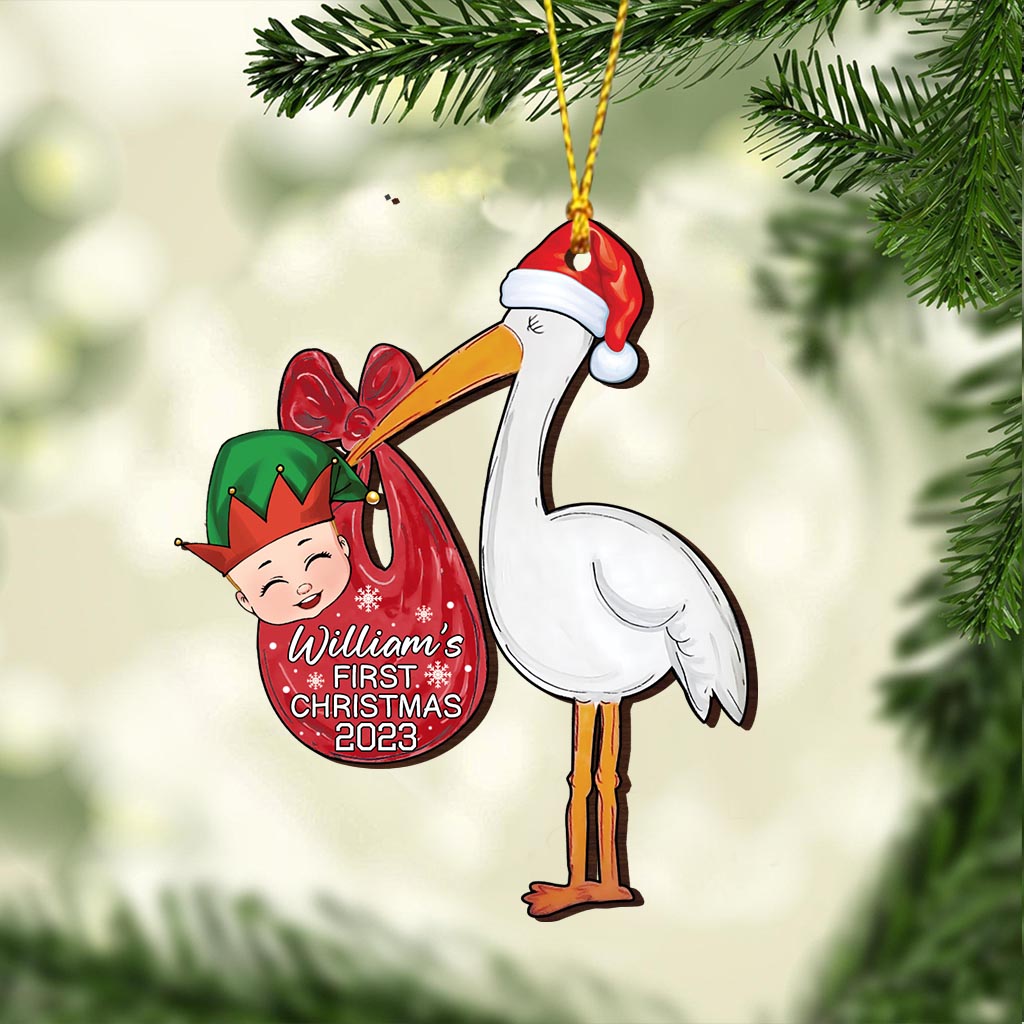 Premier Noël de bébé - Ornement personnalisé pour nouveau-né