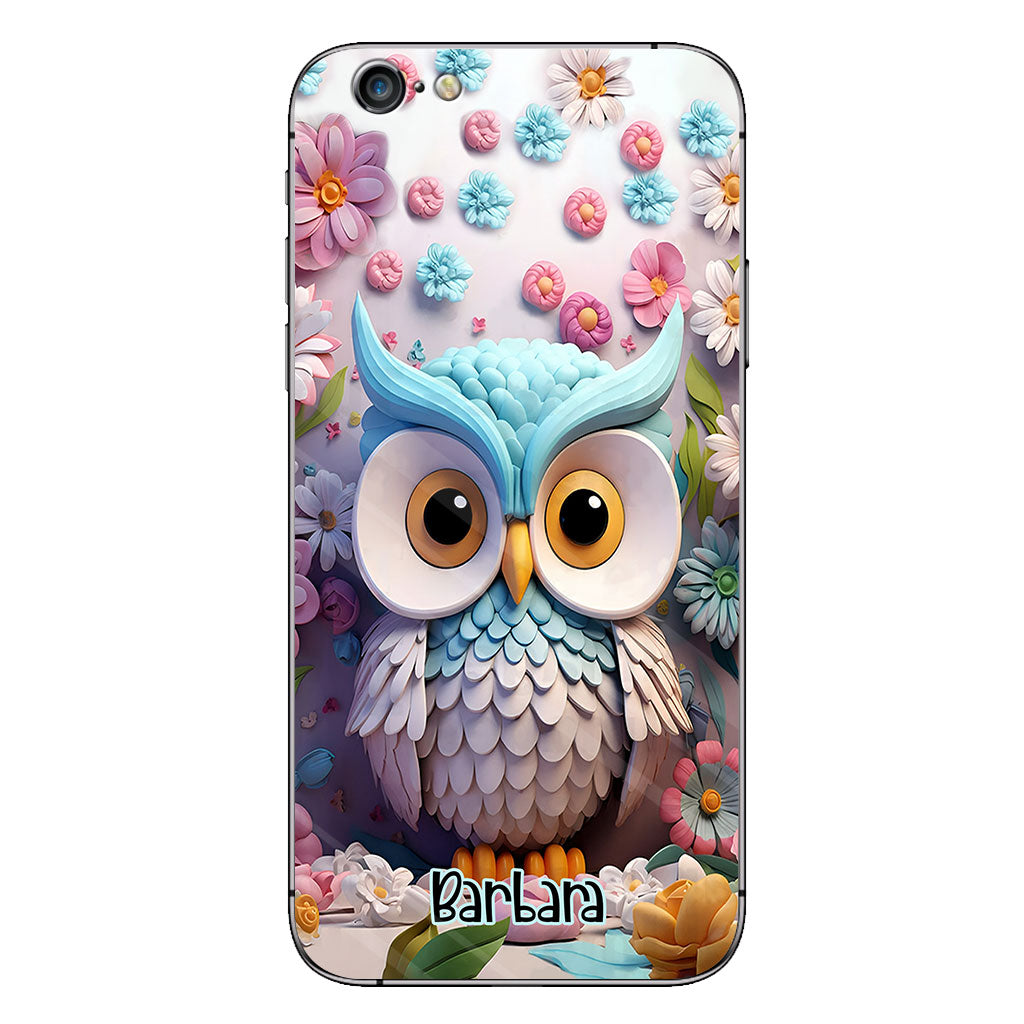 Cool Owl - Personalized Owl Phone Case