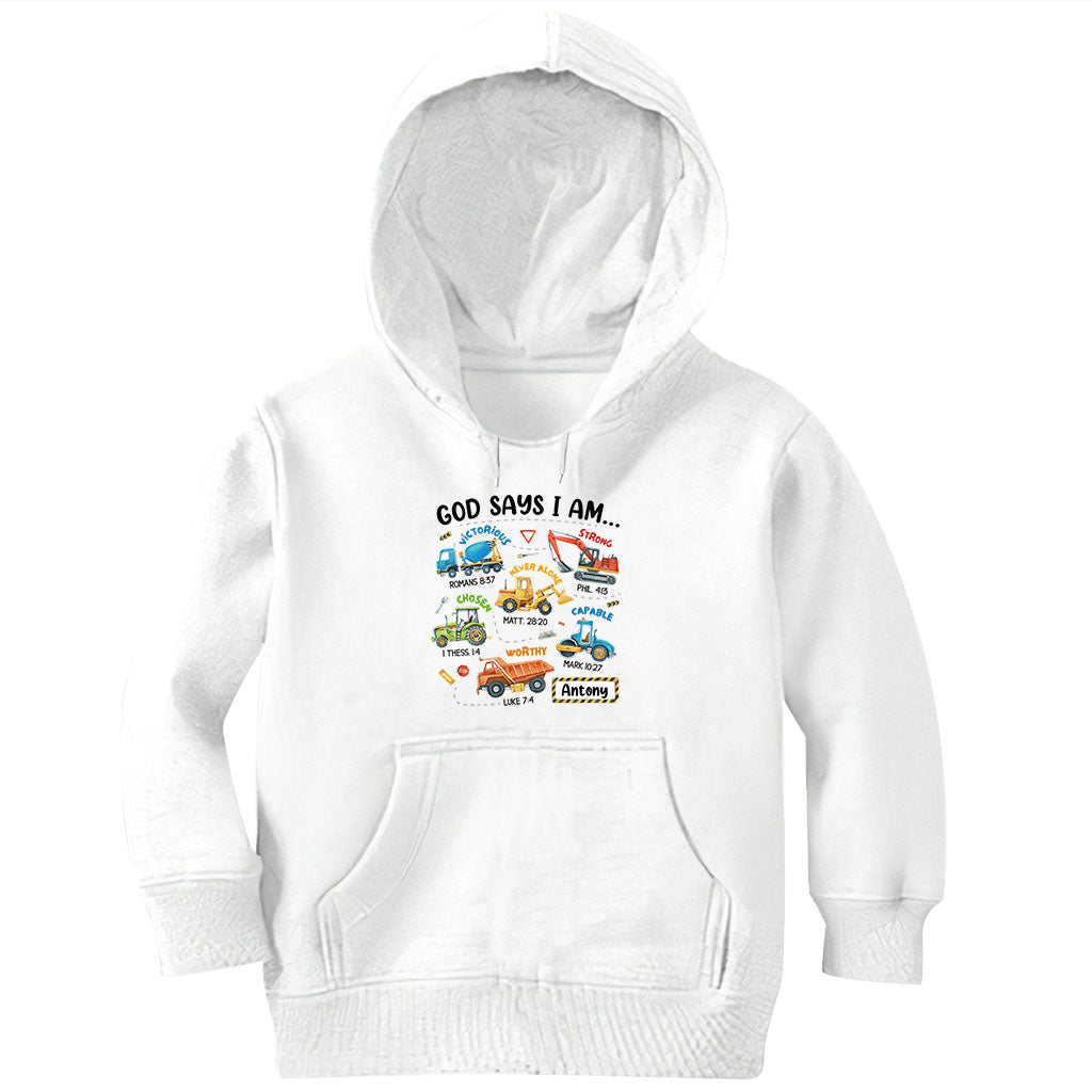 T-shirt enfant personnalisé « Dieu dit que je suis »