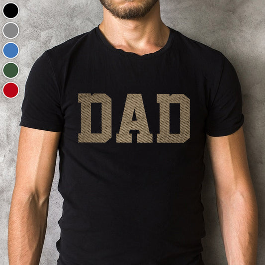 T-shirt brodé personnalisé avec nom - Père