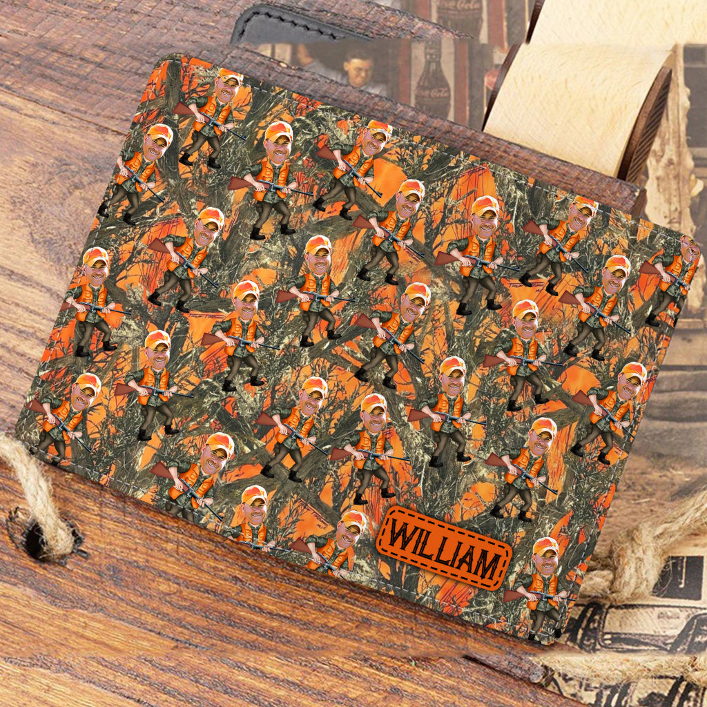 Porte-passeport de chasse personnalisé avec photo intégrée