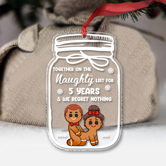 Ensemble sur la liste des vilains depuis des années - Ornement personnalisé pour couple