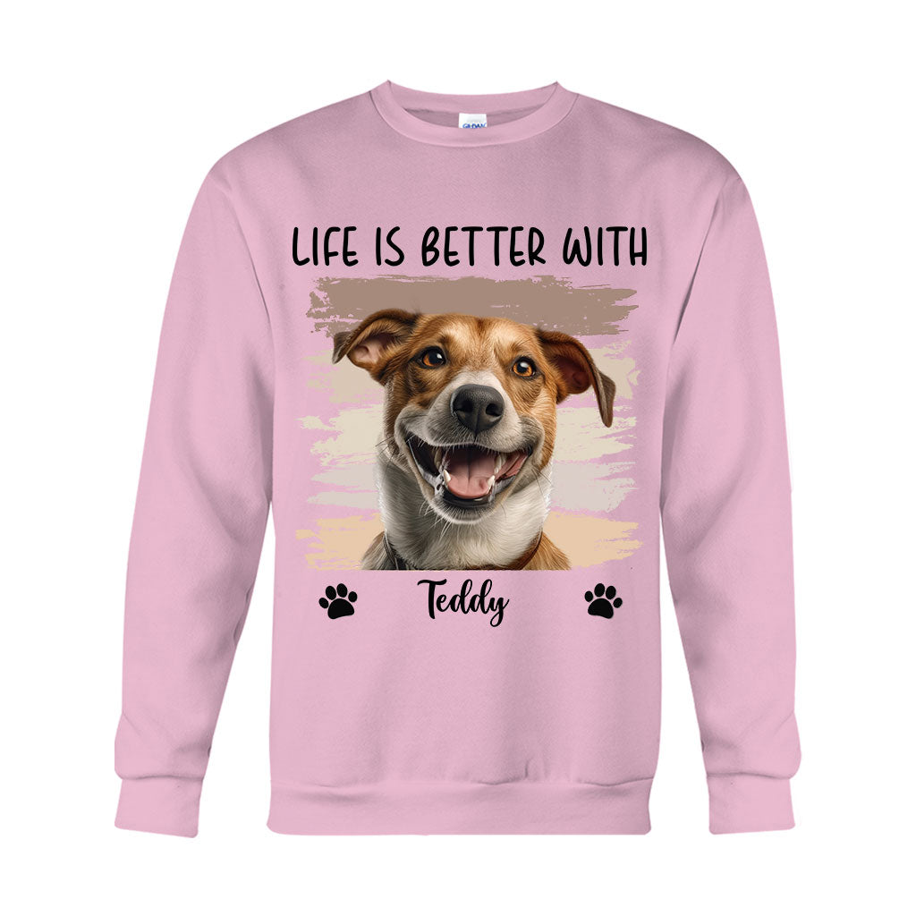 Life Is Better With Pet - Personalized Dog T-shirt And Hoodie