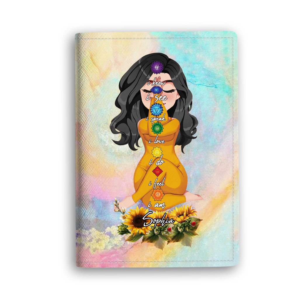 Lâchez prise - Porte-passeport de yoga personnalisé