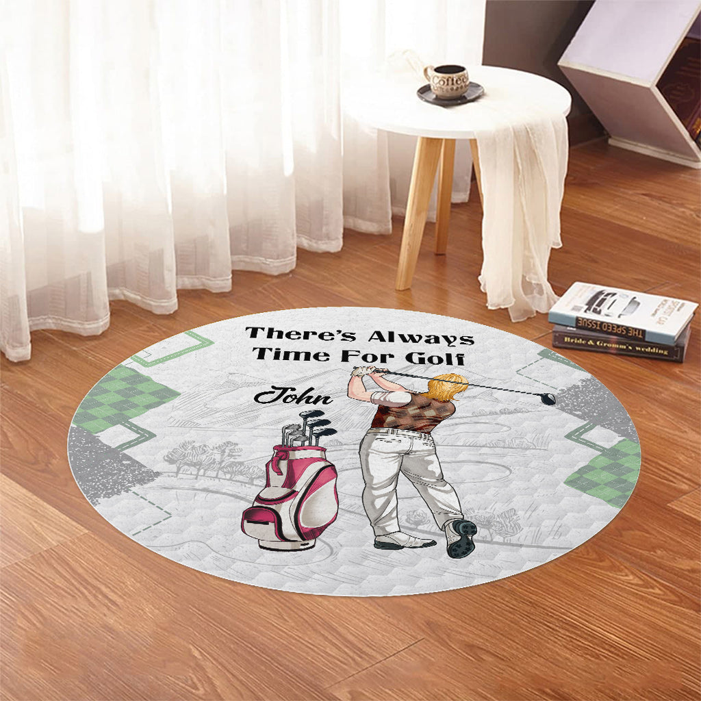 Il y a toujours du temps pour le golf - Tapis de golf personnalisé