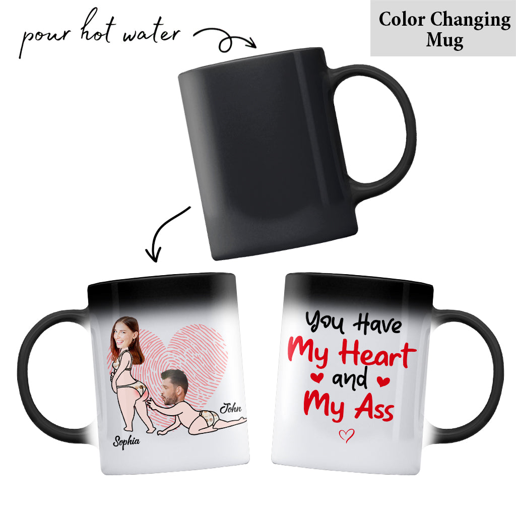 Tu as mon cœur - Mug personnalisé pour couple