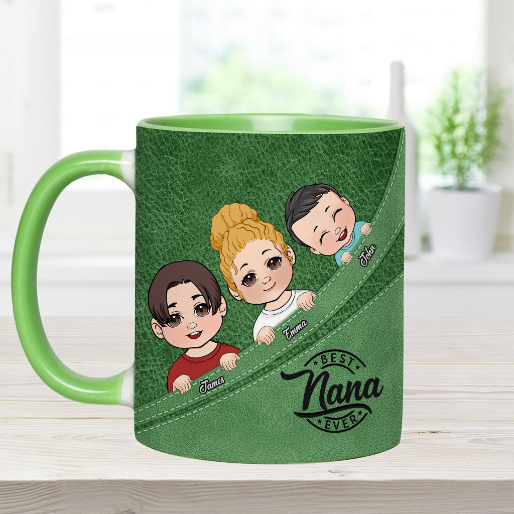 Meilleure grand-mère/meilleur grand-père/papa/maman du monde - Mug personnalisé « Grand-mère »