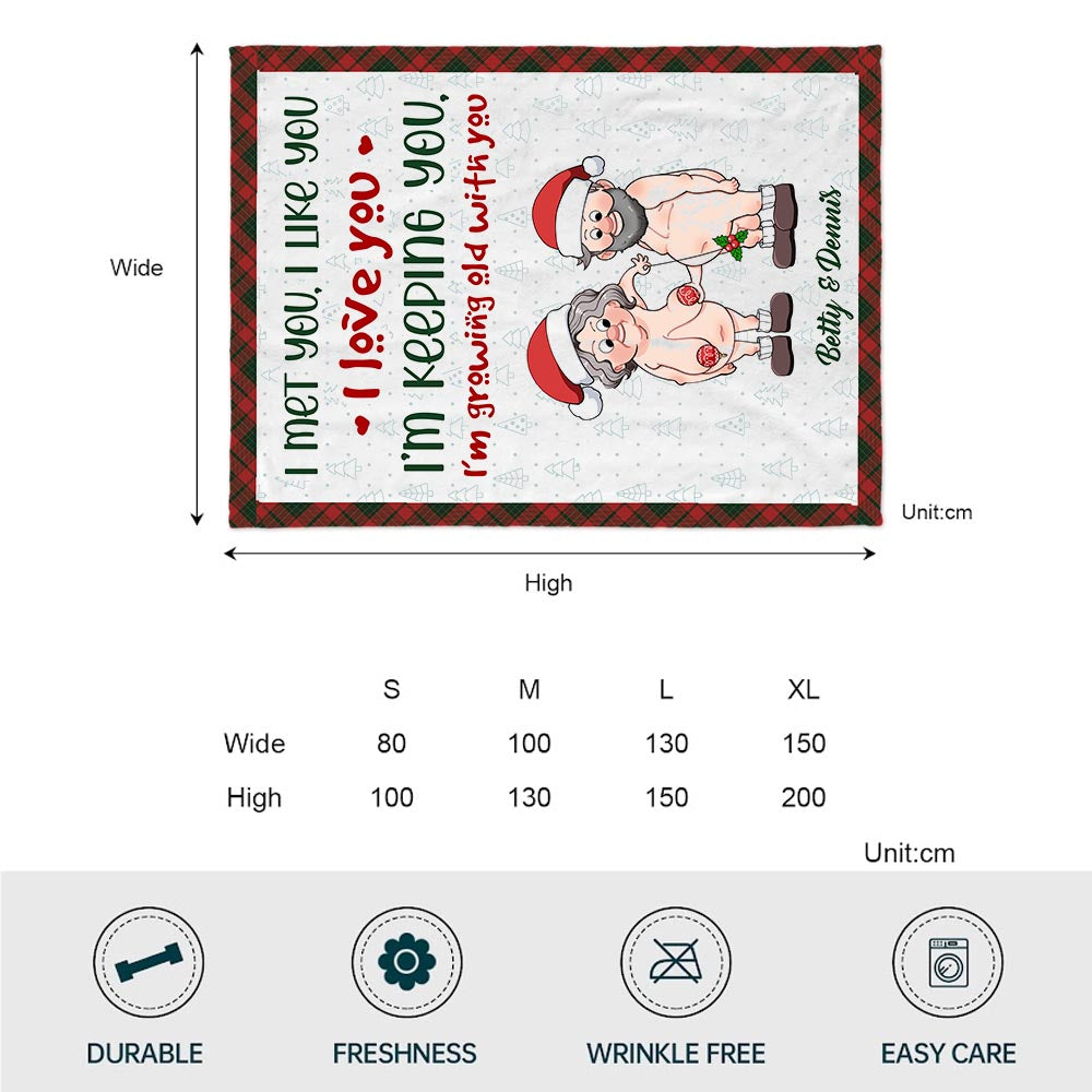 Je vieillis avec toi - cadeau pour mari, femme - Couverture personnalisée