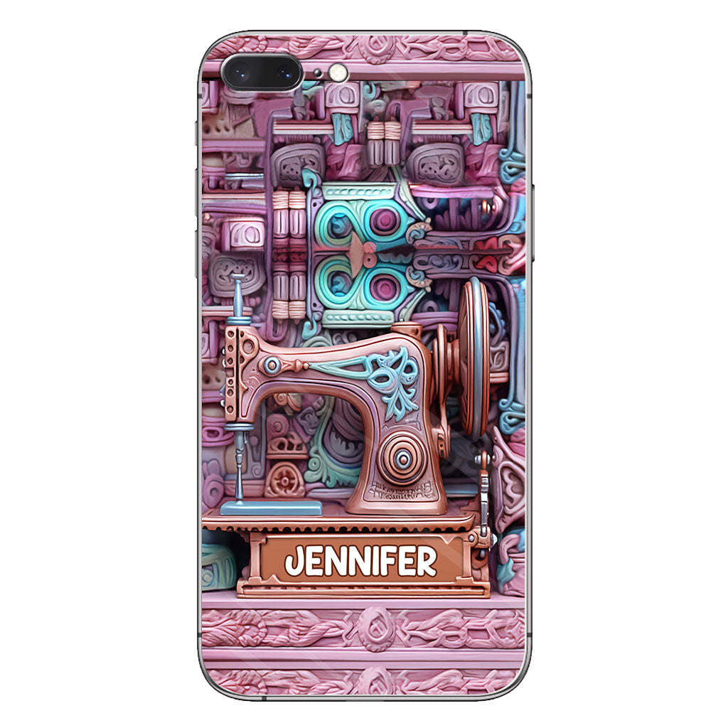 Passionnée de couture - Étui de téléphone personnalisé sur le thème de la couture
