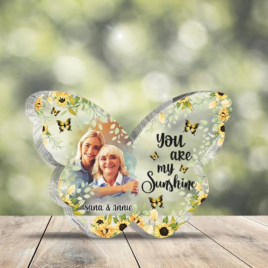 Tu es mon rayon de soleil - Plaque acrylique personnalisée pour maman