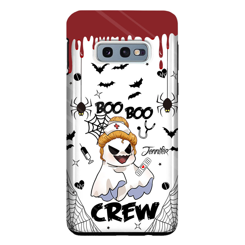 Boo Boo Crew - Étui de téléphone transparent personnalisé pour infirmière