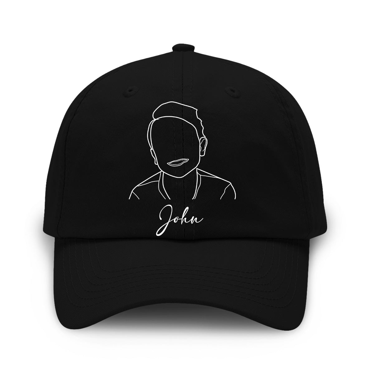 Casquette classique brodée personnalisée pour enfant avec photo -