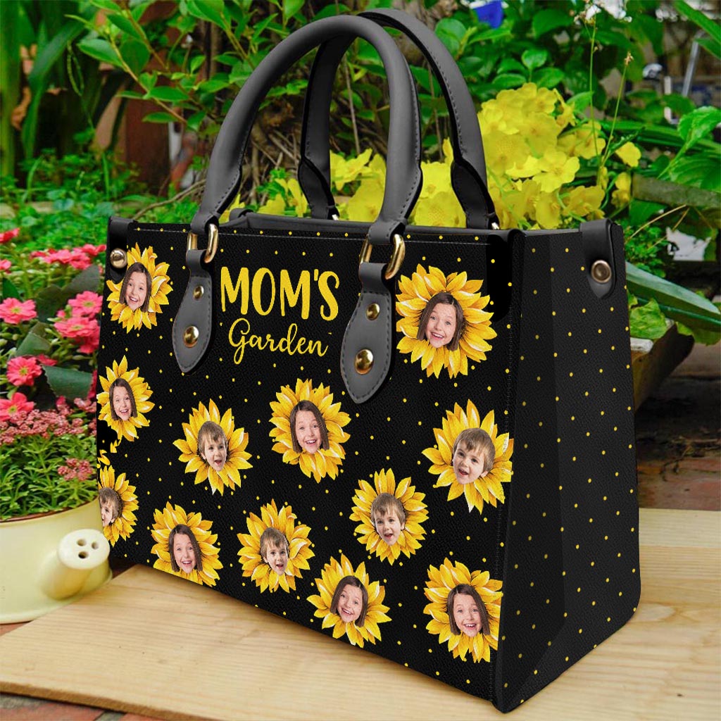 Le jardin de grand-mère - Cadeau pour grand-mère, maman - Sac à main en cuir personnalisé