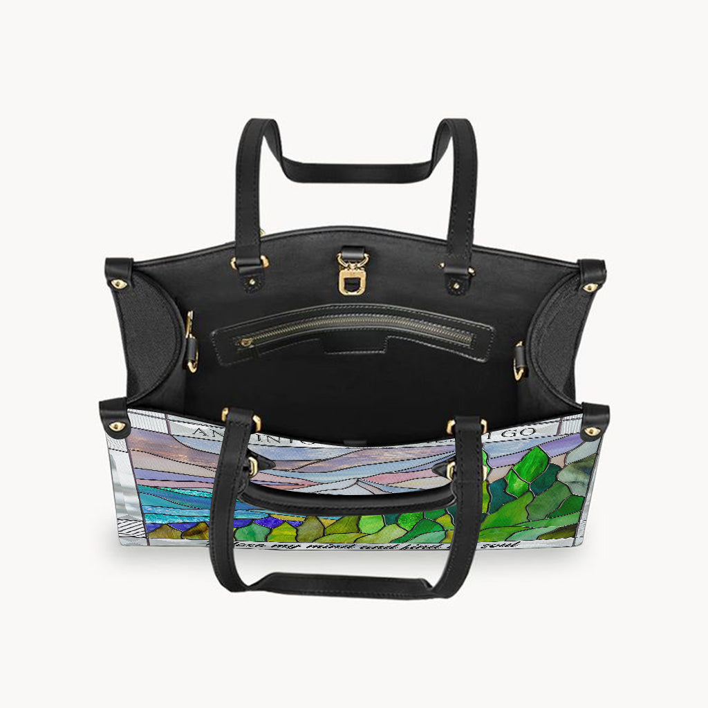 And Into The Forest I Go - Hiking Leather Handbag