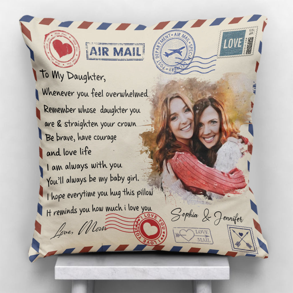 I Am Always With You - Personalized Daughter Throw Pillow
