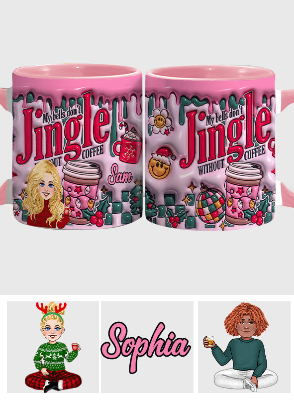 Mes cloches ne sonnent pas sans café - Mug personnalisé à l'effigie du café