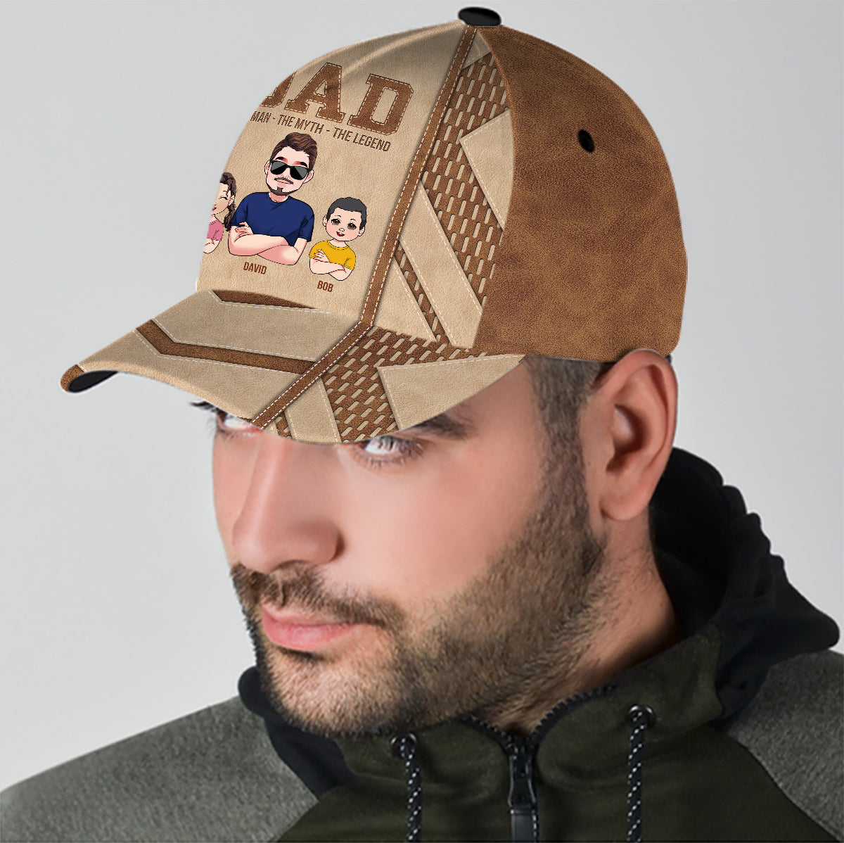 Papa, l'homme, le mythe, la légende - Casquette classique personnalisée pour père