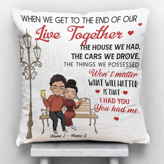 The Day I Met You Love Couple - Personalized Couple Throw Pillow