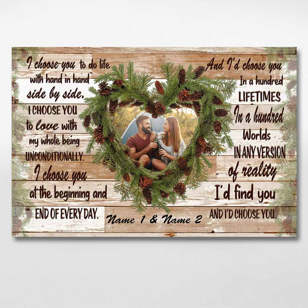 Je te choisis - Affiche de camping personnalisée