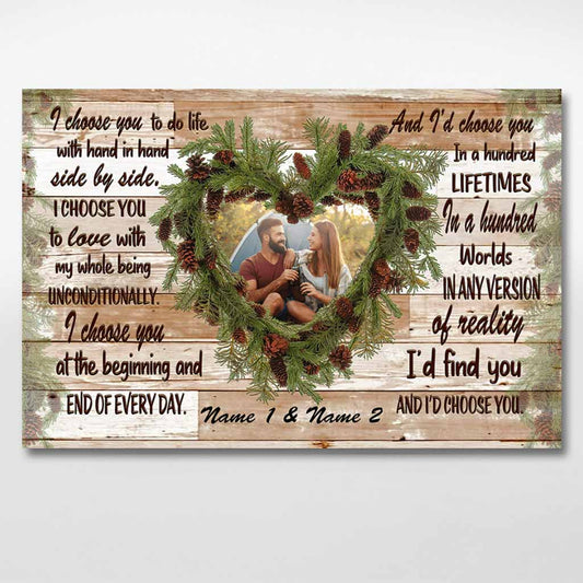 Je te choisis - Affiche de camping personnalisée