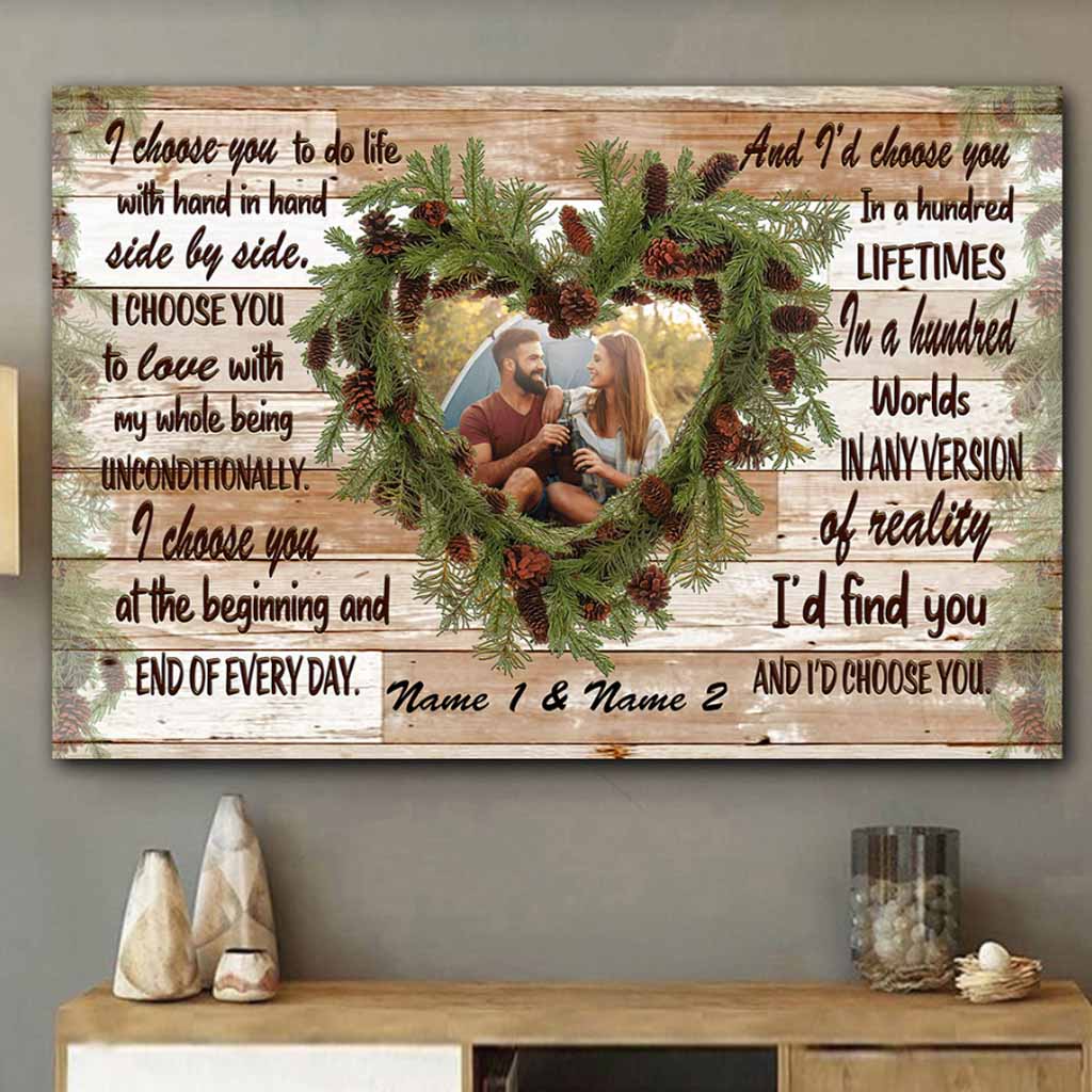 Je te choisis - Affiche de camping personnalisée