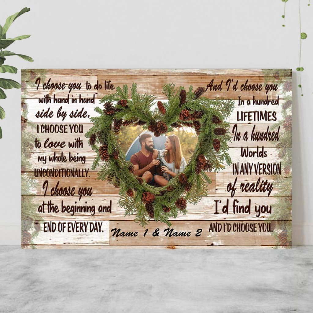 Je te choisis - Affiche de camping personnalisée