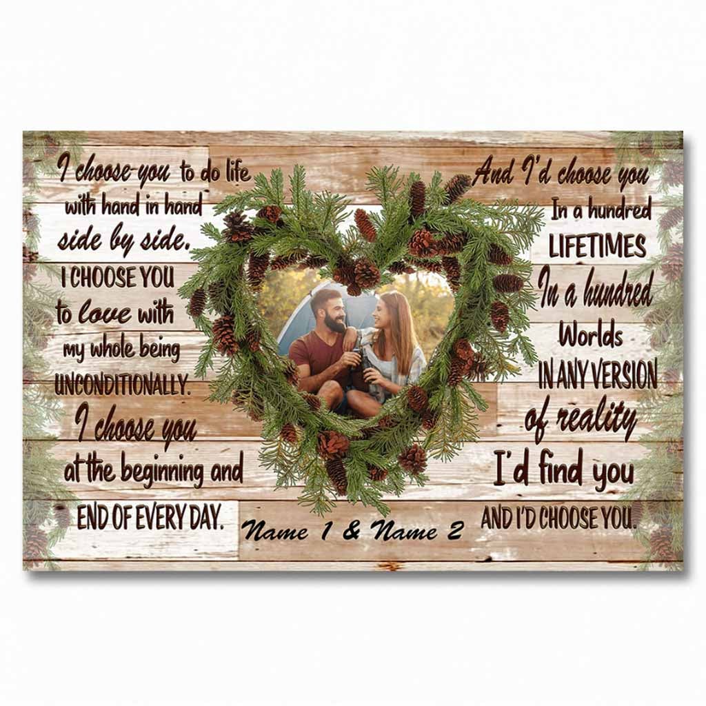 Je te choisis - Affiche de camping personnalisée