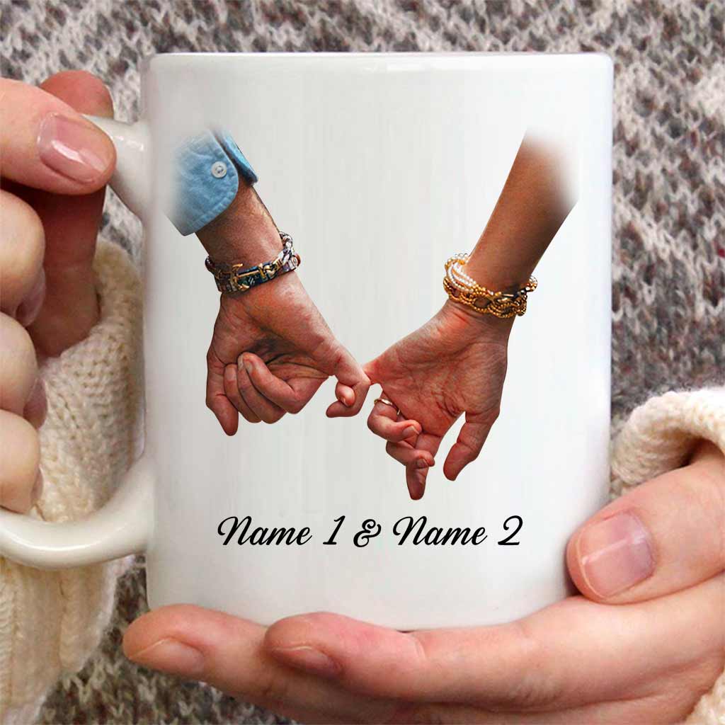 I Can Conquer The World With One Hand - Personalized Couple Mug