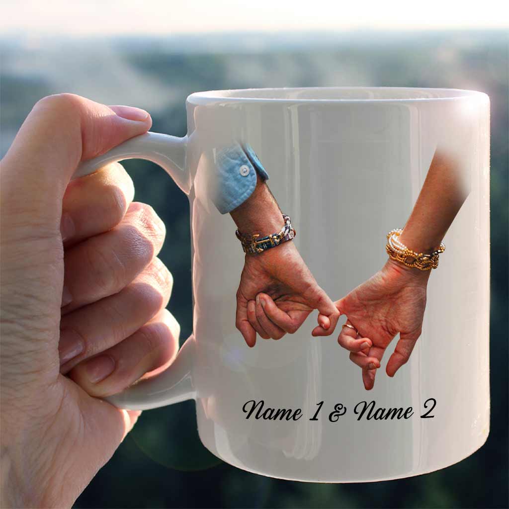 I Can Conquer The World With One Hand - Personalized Couple Mug