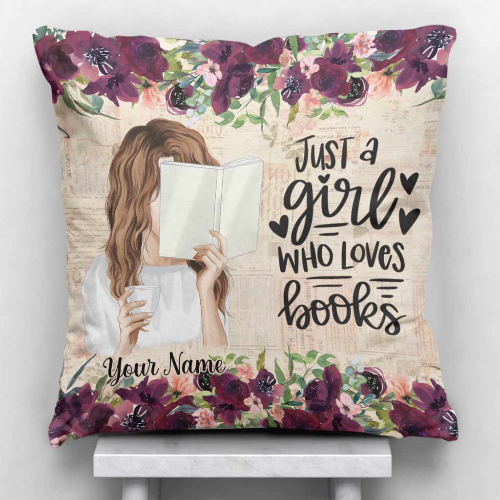 Coussin décoratif personnalisé pour amoureux des livres