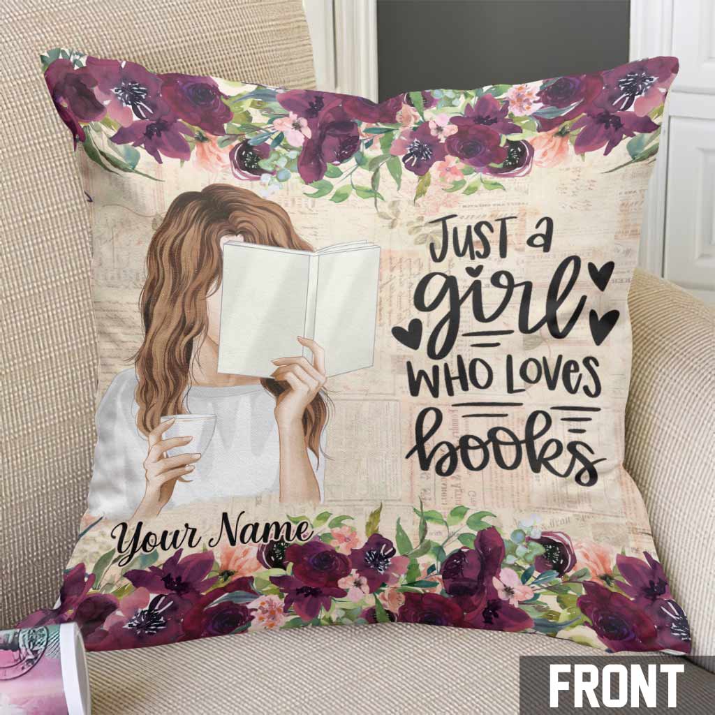 Coussin décoratif personnalisé pour amoureux des livres