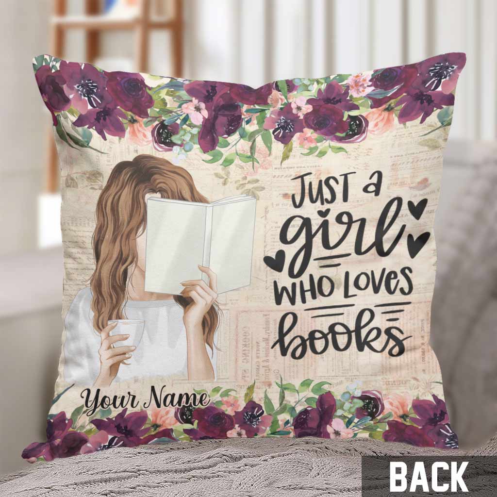 Coussin décoratif personnalisé pour amoureux des livres