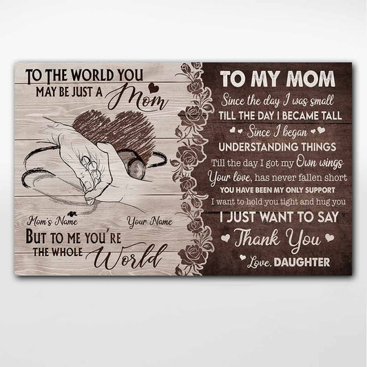 À ma maman - Affiche personnalisée pour la fête des mères (infirmière)