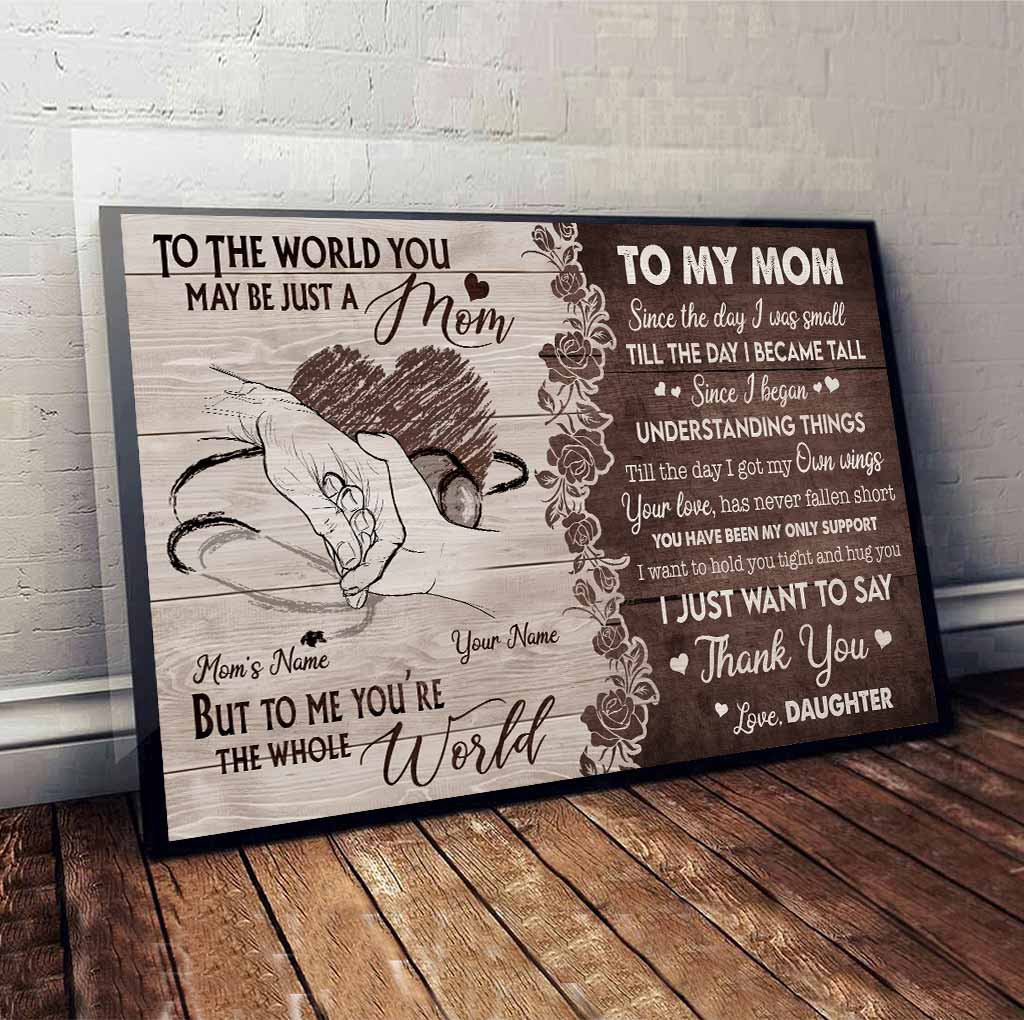 À ma maman - Affiche personnalisée pour la fête des mères (infirmière)