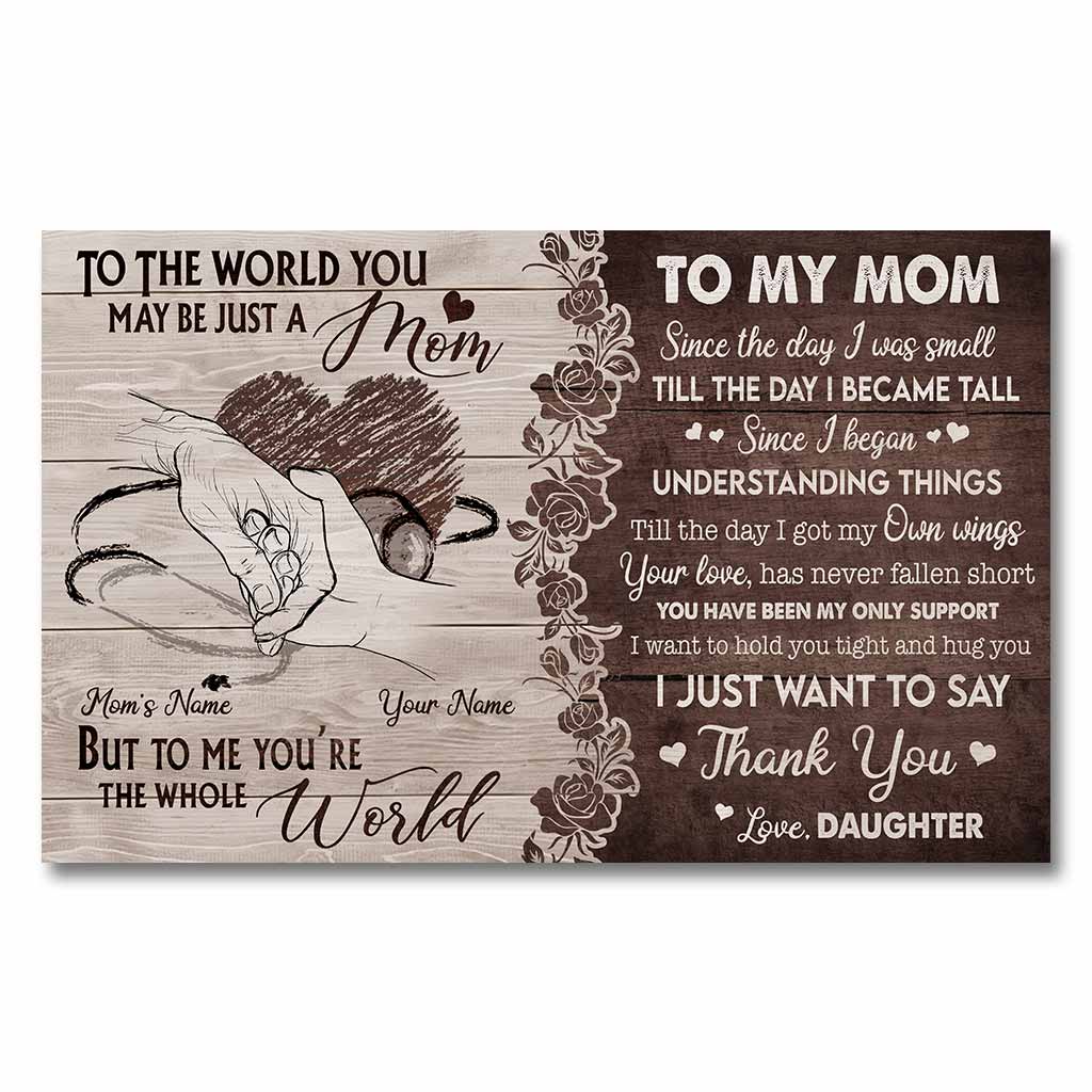 À ma maman - Affiche personnalisée pour la fête des mères (infirmière)