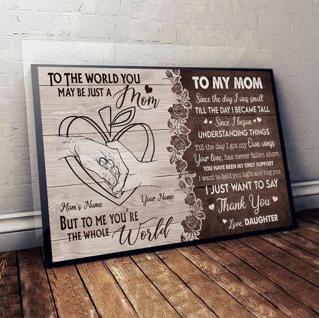 À ma maman - Affiche personnalisée pour la fête des mères (enseignante)