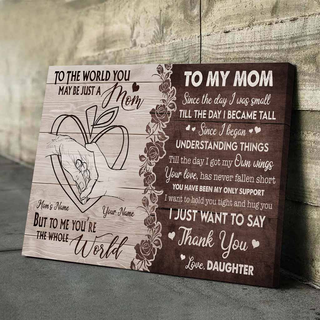 À ma maman - Affiche personnalisée pour la fête des mères (enseignante)