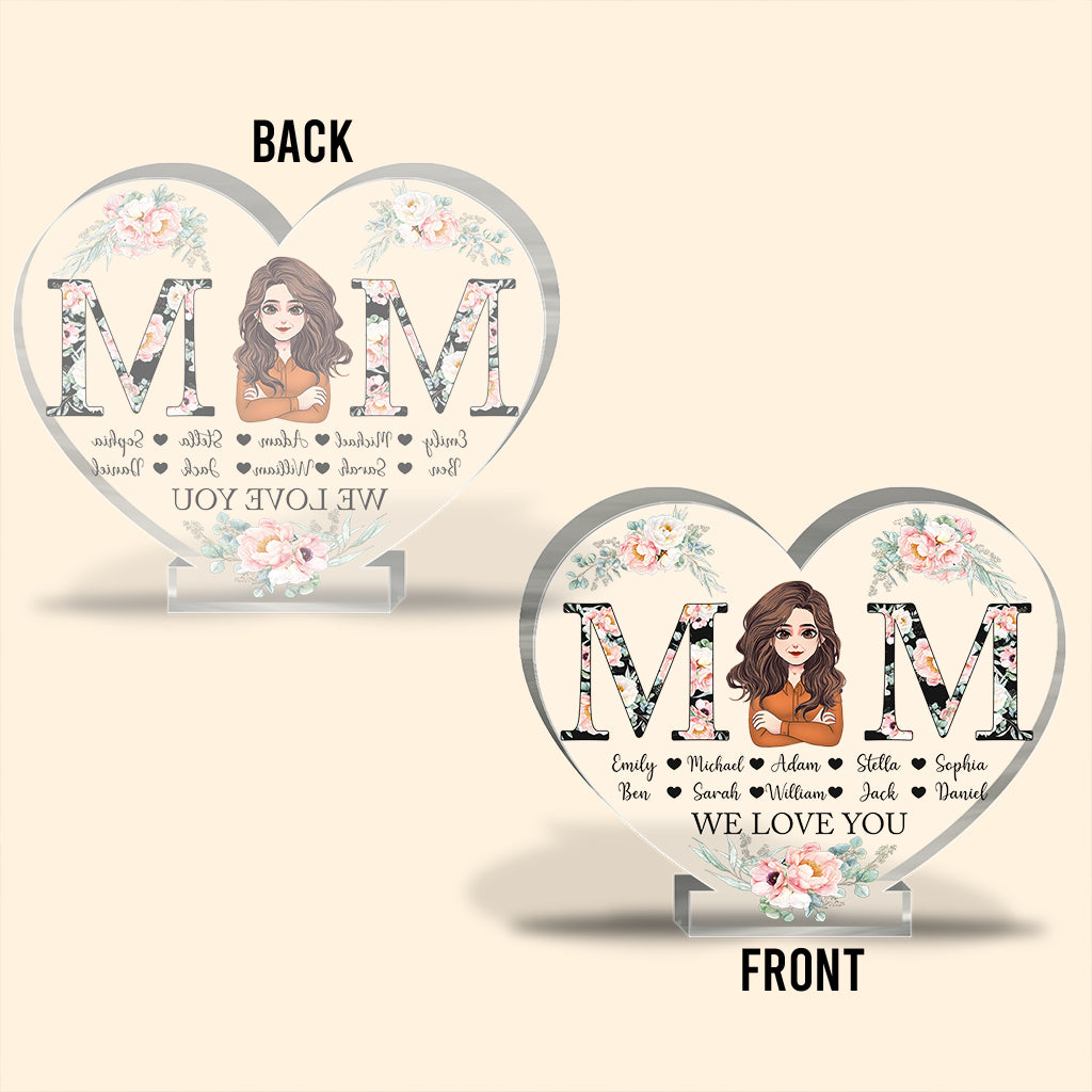 Mom - Personalized Mother's Day Mother Custom Shaped Acrylic Plaque