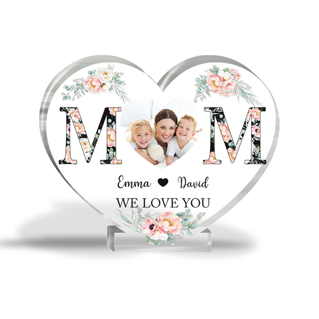 Maman - Plaque acrylique personnalisée pour la fête des mères